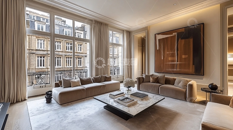 高清大图下载【趣麦麦图】极简现代风格客厅