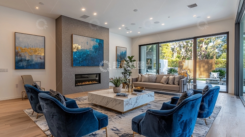 高清大图下载【趣麦麦图】现代简约客厅设计