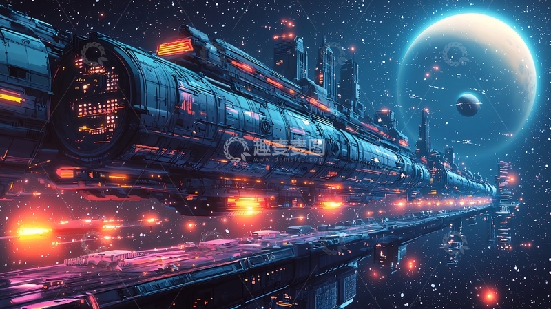 高清大图下载【趣麦麦图】宇宙飞船