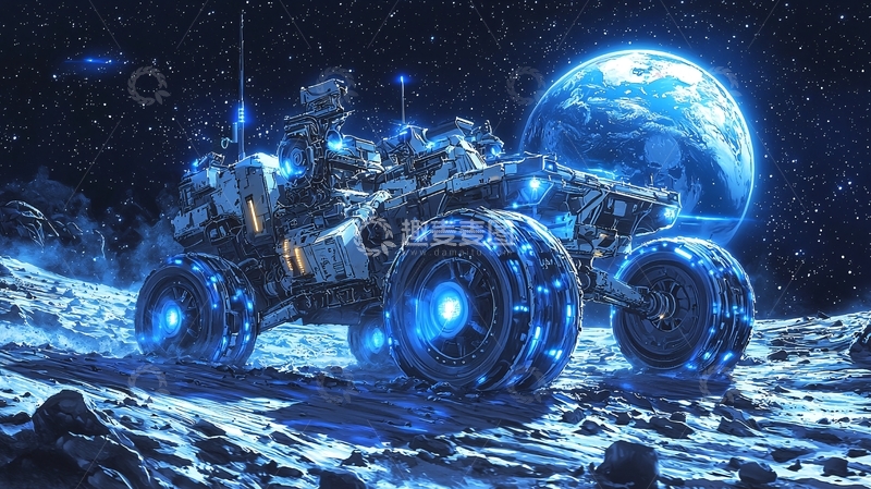 高清大图下载【趣麦麦图】月球车