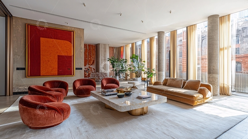 高清大图下载【趣麦麦图】现代风格客厅