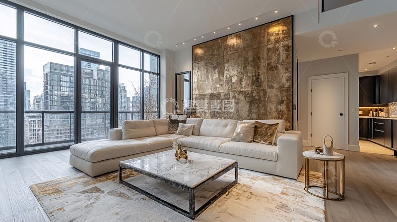 高清大图下载【趣麦麦图】现代简约风格客厅90