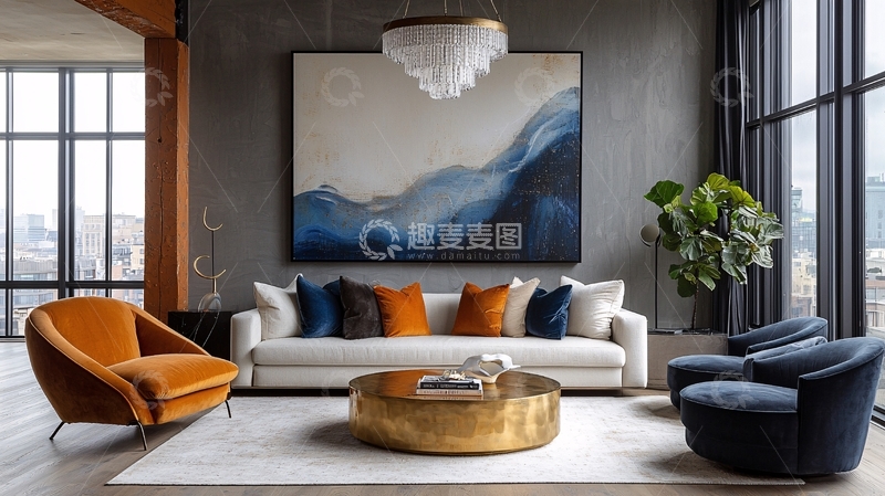 高清大图下载【趣麦麦图】现代风格客厅