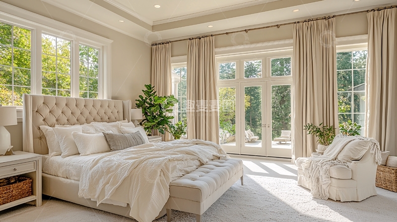 高清大图下载【趣麦麦图】明亮舒适现代卧室