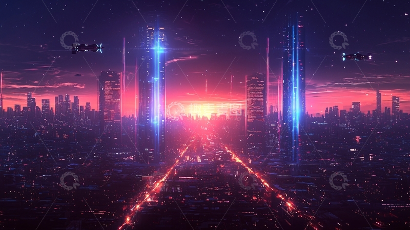 高清大图下载【趣麦麦图】未来都市