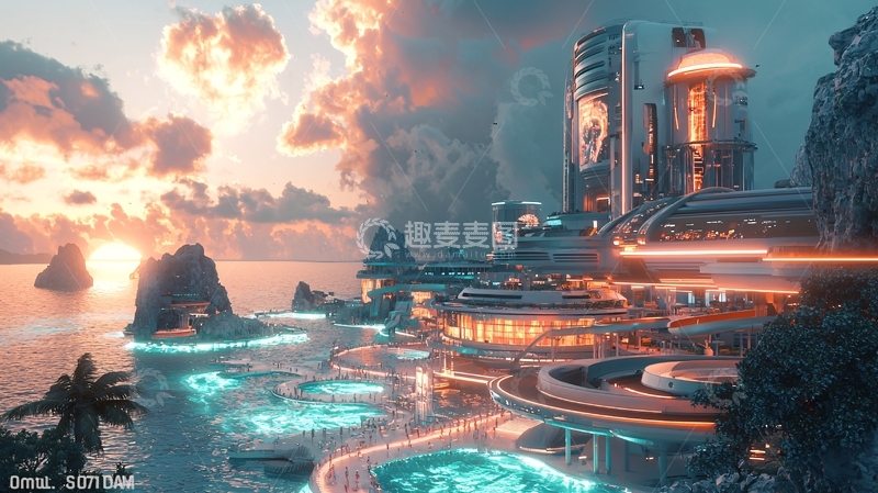 高清大图下载【趣麦麦图】未来都市