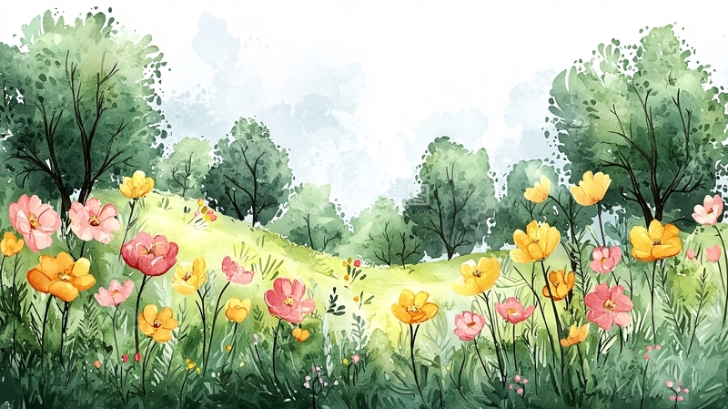 高清大图下载【趣麦麦图】水彩画