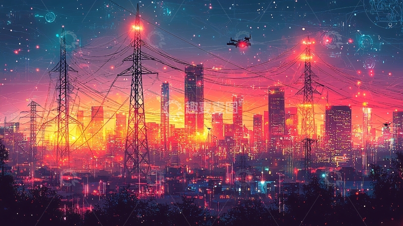 高清大图下载【趣麦麦图】未来都市夜景361