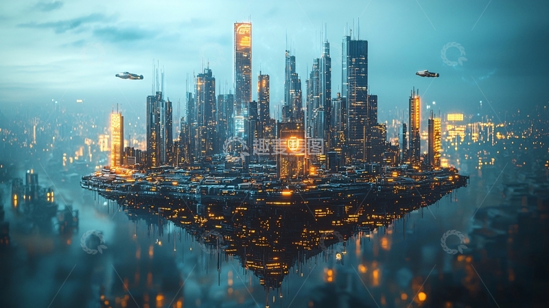 高清大图下载【趣麦麦图】未来都市