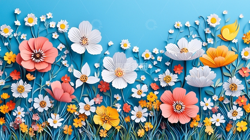高清大图下载【趣麦麦图】纸艺花卉22