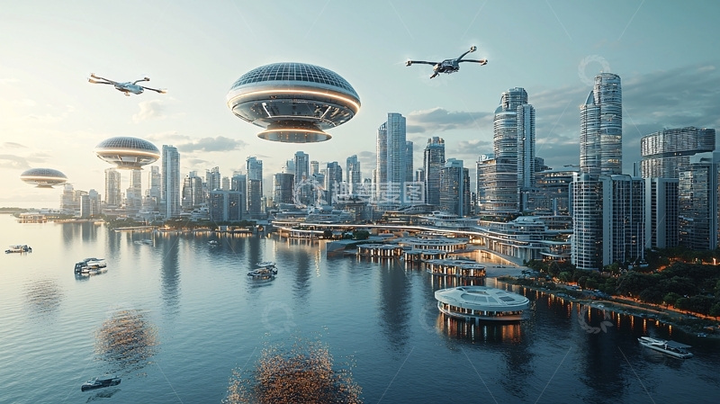 高清大图下载【趣麦麦图】未来都市