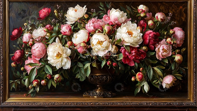 高清大图下载【趣麦麦图】精美花卉油画
