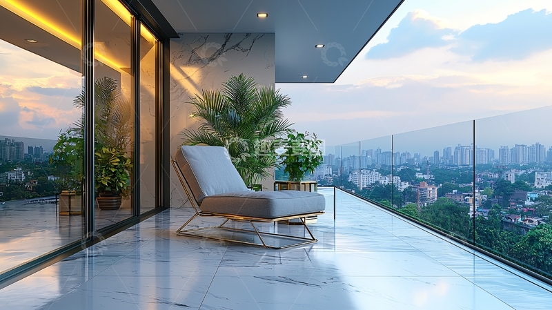 高清大图下载【趣麦麦图】现代简约阳台设计