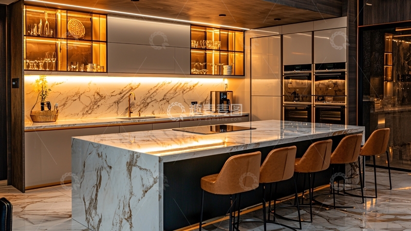 高清大图下载【趣麦麦图】现代奢华厨房设计