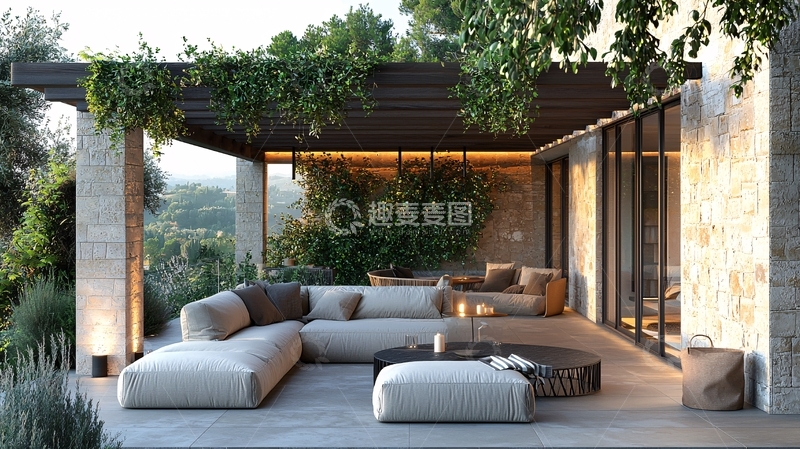 高清大图下载【趣麦麦图】户外休闲区景观设计