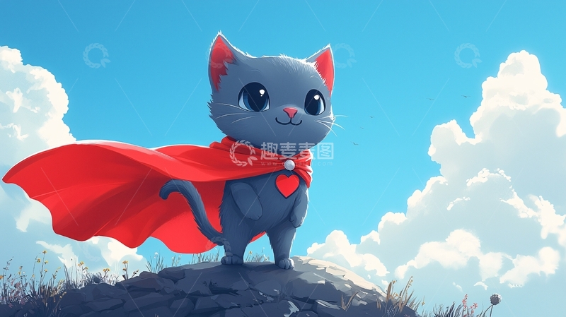 高清大图下载【趣麦麦图】卡通猫咪29