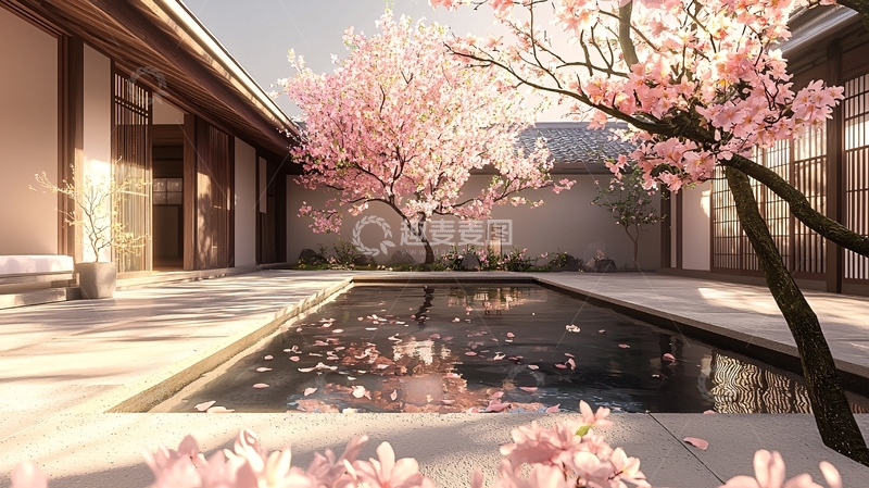 高清大图下载【趣麦麦图】中式庭院