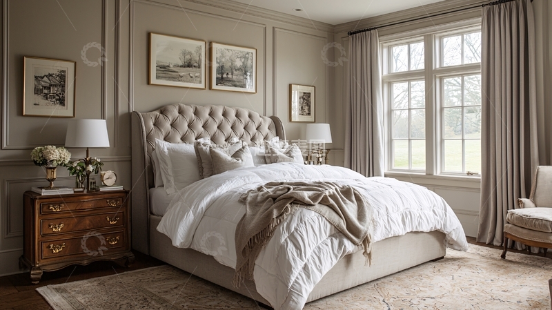 高清大图下载【趣麦麦图】高级灰卧室