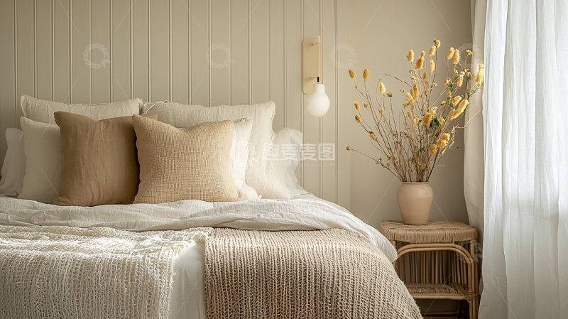 高清大图下载【趣麦麦图】极简风卧室