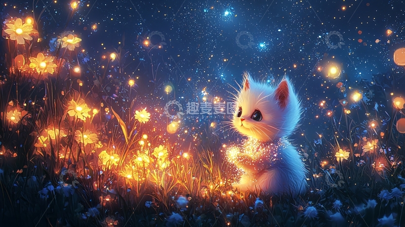 高清大图下载【趣麦麦图】梦幻小猫