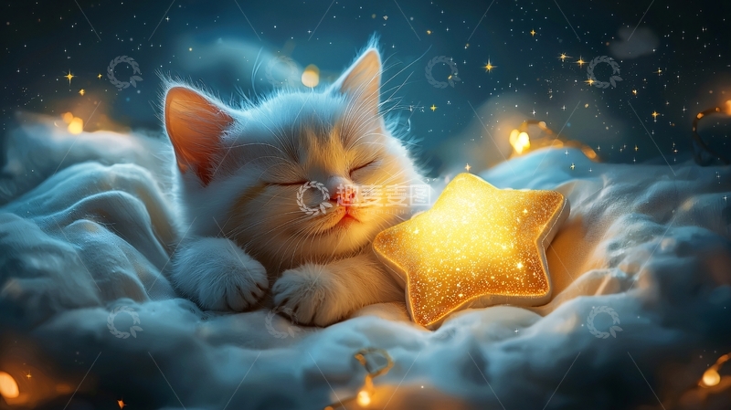 高清大图下载【趣麦麦图】梦幻小猫