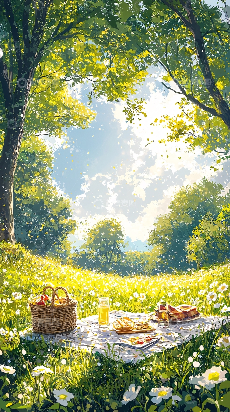 高清大图下载【趣麦麦图】春日野餐10