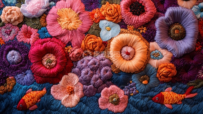 高清大图下载【趣麦麦图】钩针编织花朵