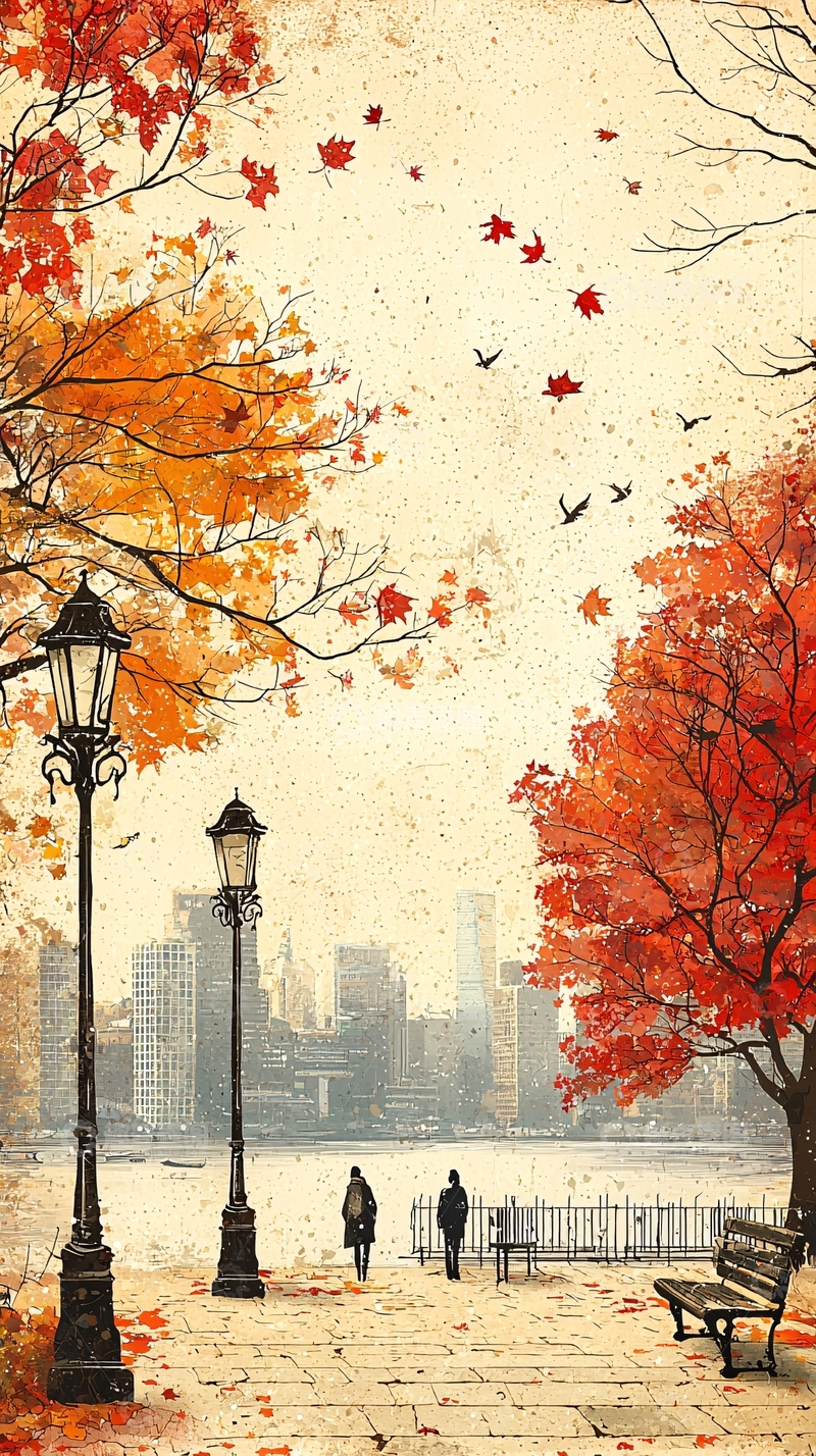 高清大图下载【趣麦麦图】秋日城市风景