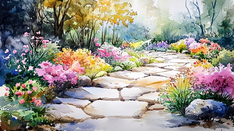 高清大图下载【趣麦麦图】水彩画