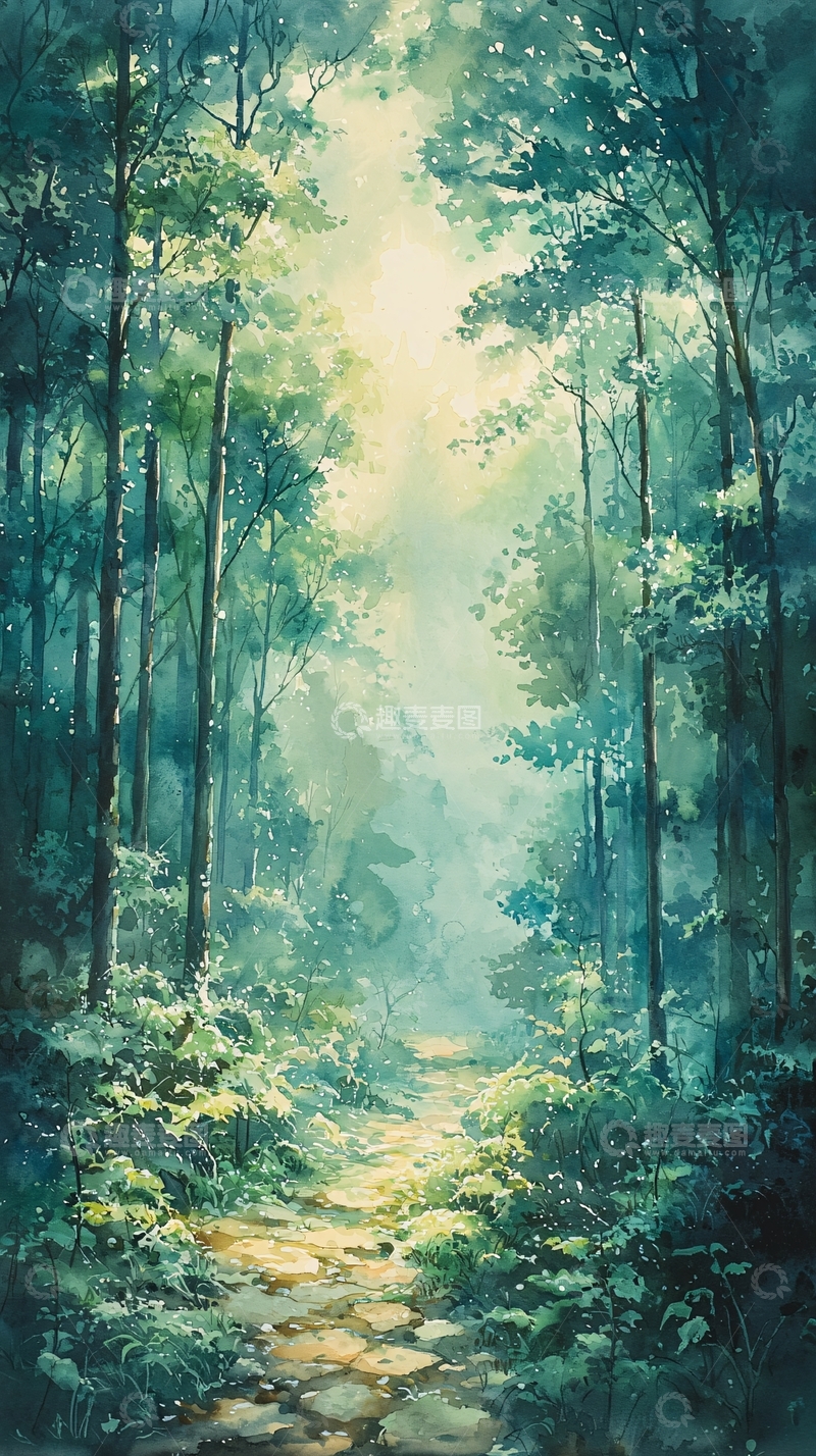 高清大图下载【趣麦麦图】幽静森林小路