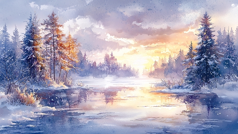 高清大图下载【趣麦麦图】冬季雪景