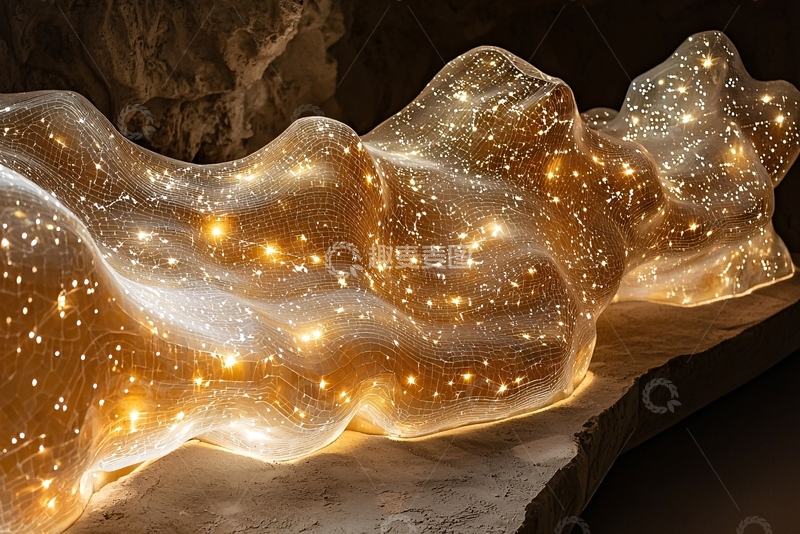 高清大图下载【趣麦麦图】光纤布艺雕塑