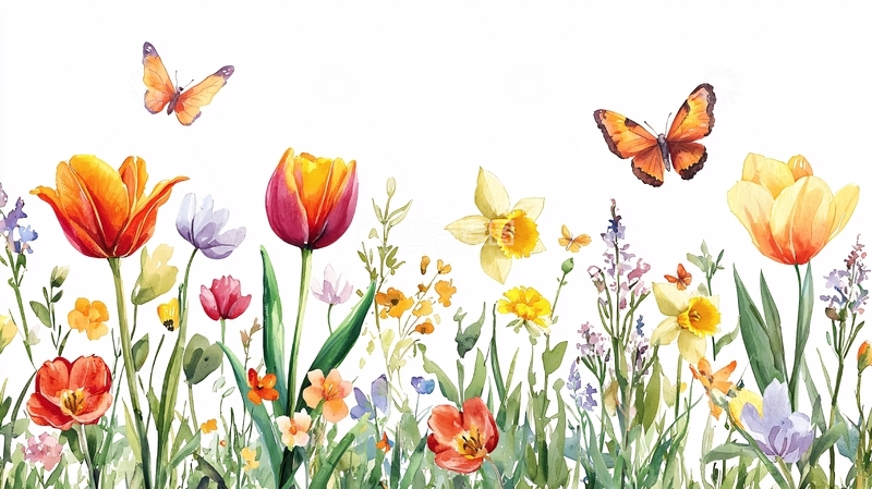 高清大图下载【趣麦麦图】水彩花卉72