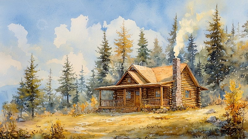 高清大图下载【趣麦麦图】水彩画