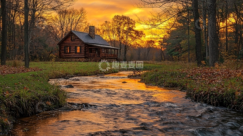 高清大图下载【趣麦麦图】森林小屋