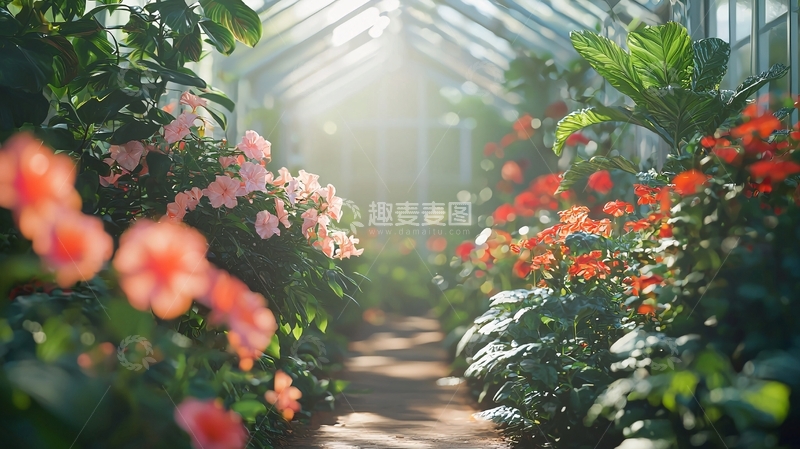 高清大图下载【趣麦麦图】阳光温室花房