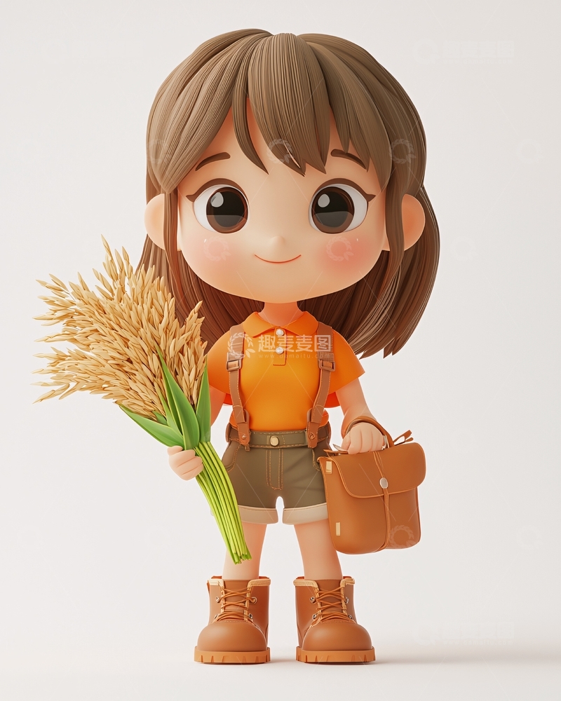 高清大图下载【趣麦麦图】卡通女孩171