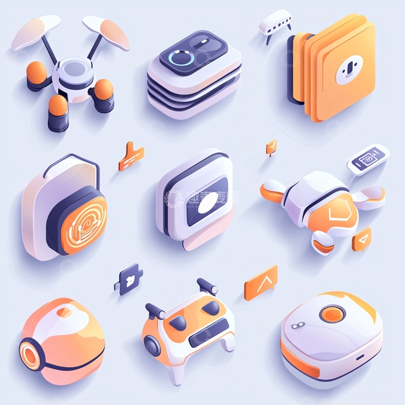 高清大图下载【趣麦麦图】智能设备图标