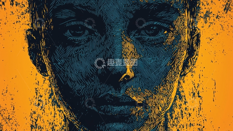 高清大图下载【趣麦麦图】抽象人物肖像