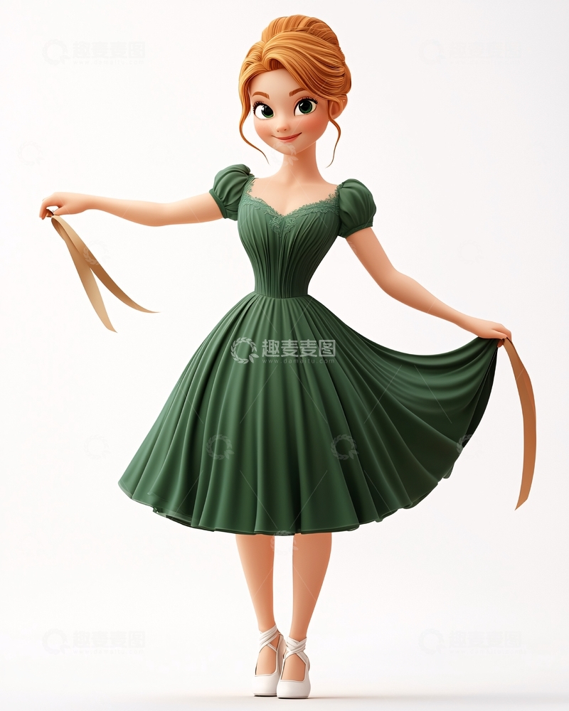 高清大图下载【趣麦麦图】卡通女孩176