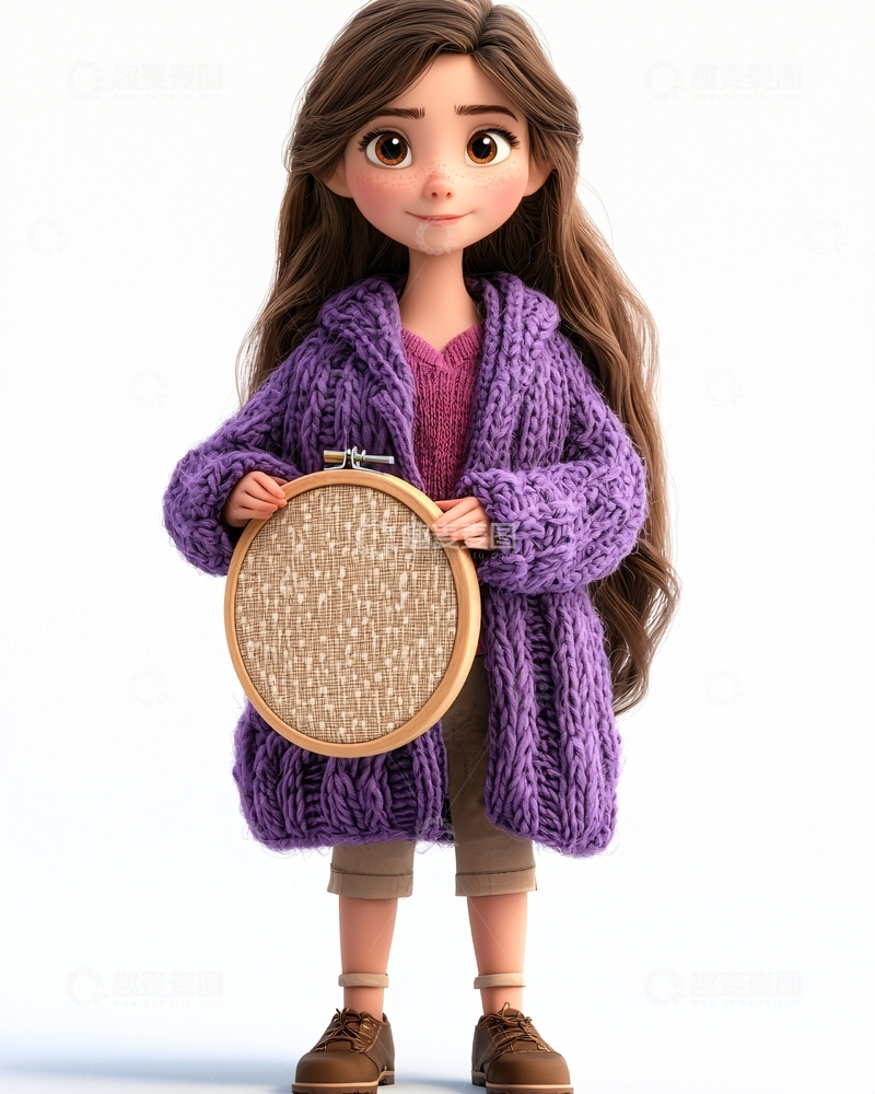 高清大图下载【趣麦麦图】卡通女孩179