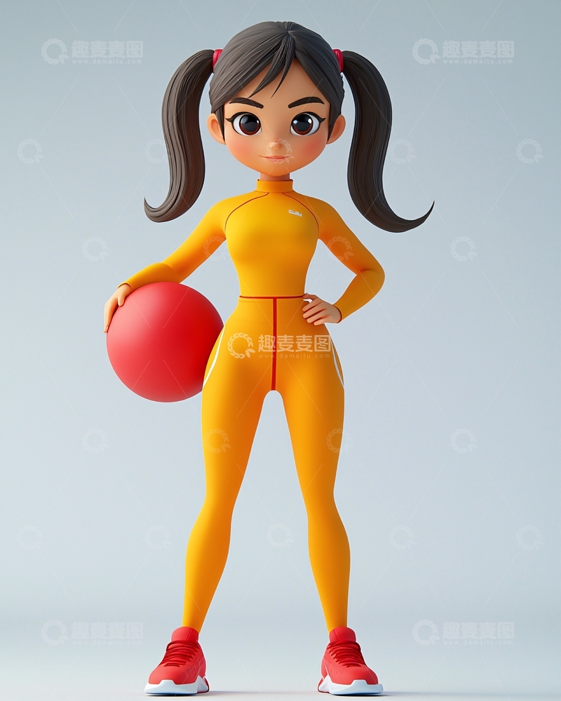 高清大图下载【趣麦麦图】卡通女孩188
