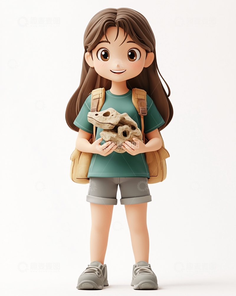 高清大图下载【趣麦麦图】卡通女孩201