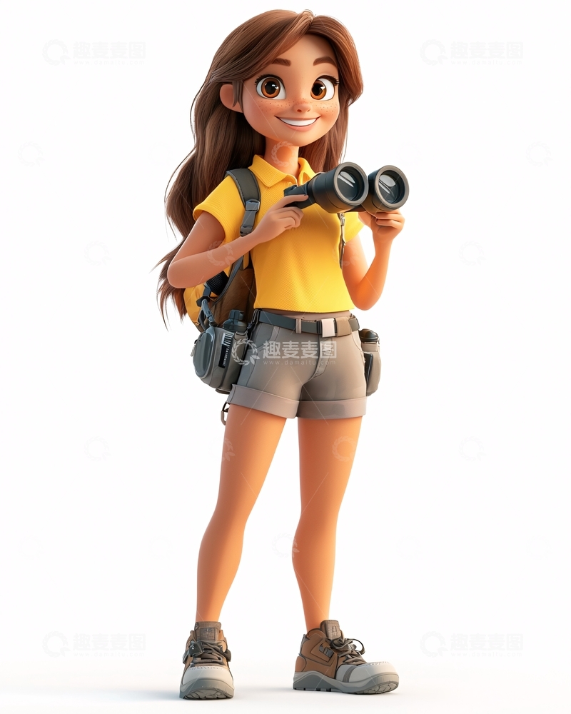 高清大图下载【趣麦麦图】卡通女孩200