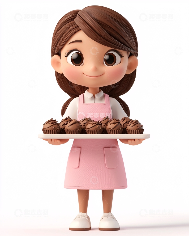 高清大图下载【趣麦麦图】卡通女孩197