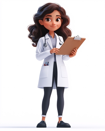 卡通女医生