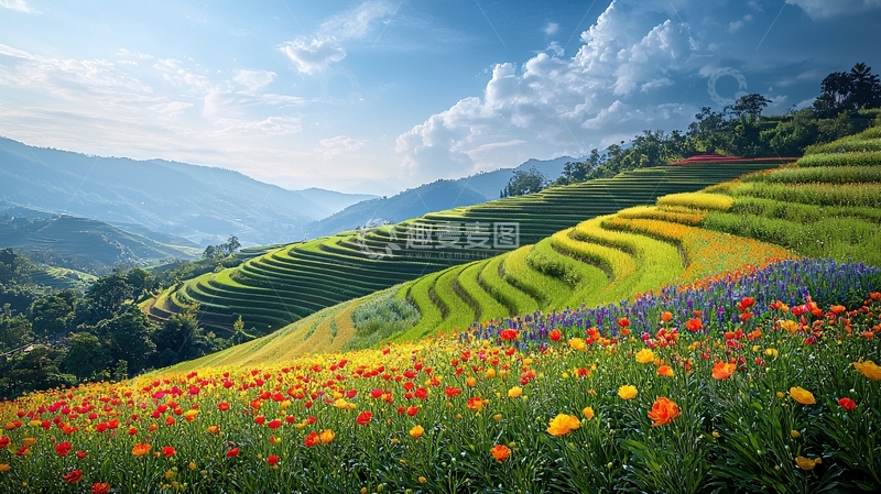 高清大图下载【趣麦麦图】梯田风光27