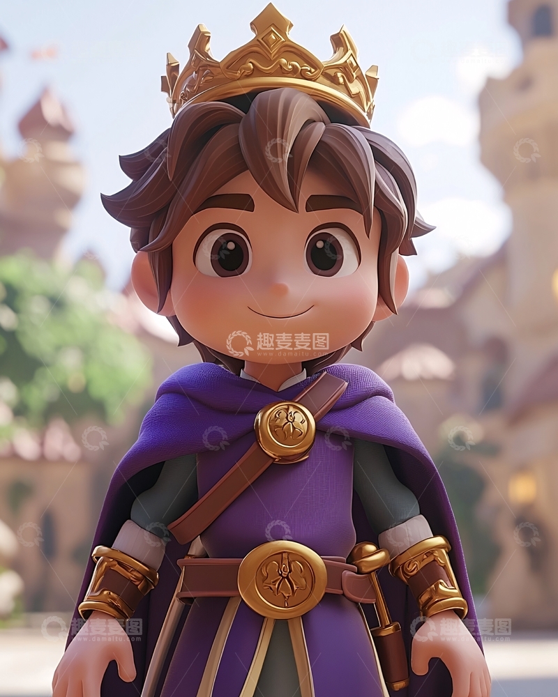 高清大图下载【趣麦麦图】戴皇冠的小王子