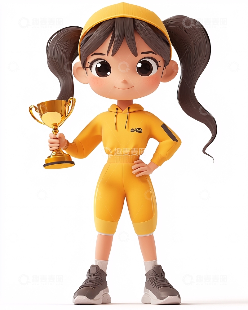 高清大图下载【趣麦麦图】卡通女孩209