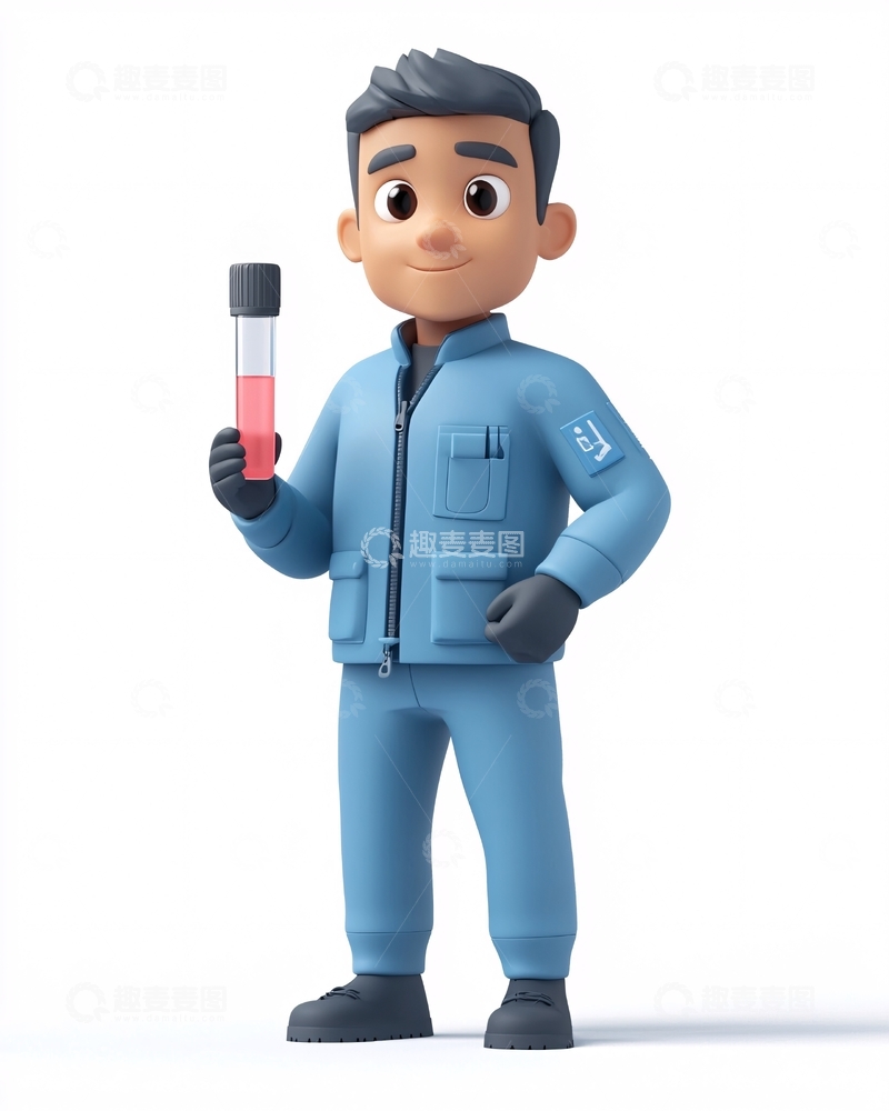 高清大图下载【趣麦麦图】卡通科学家